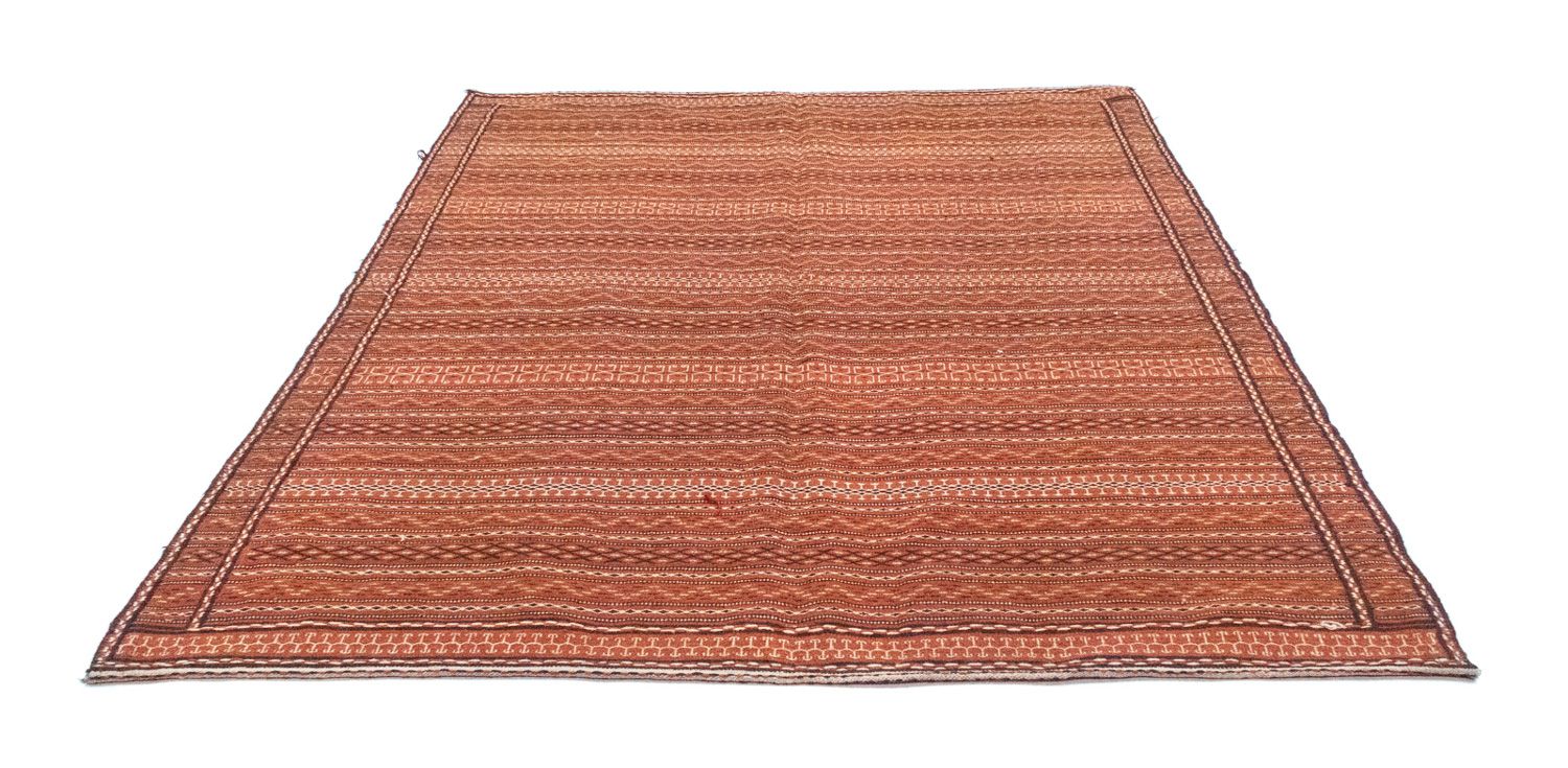 Kelim-tæppe - orientalsk - 233 x 166 cm - brun