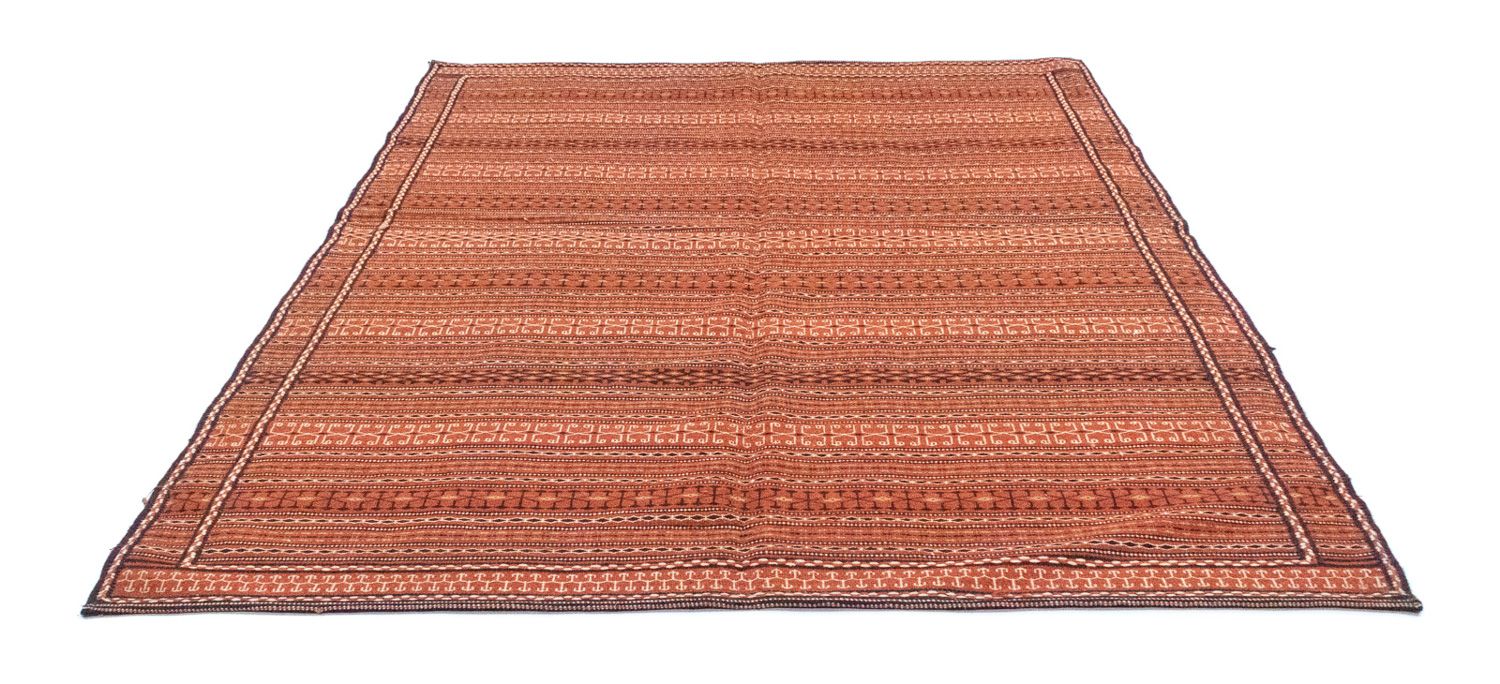 Kelim-tæppe - orientalsk - 244 x 173 cm - orange