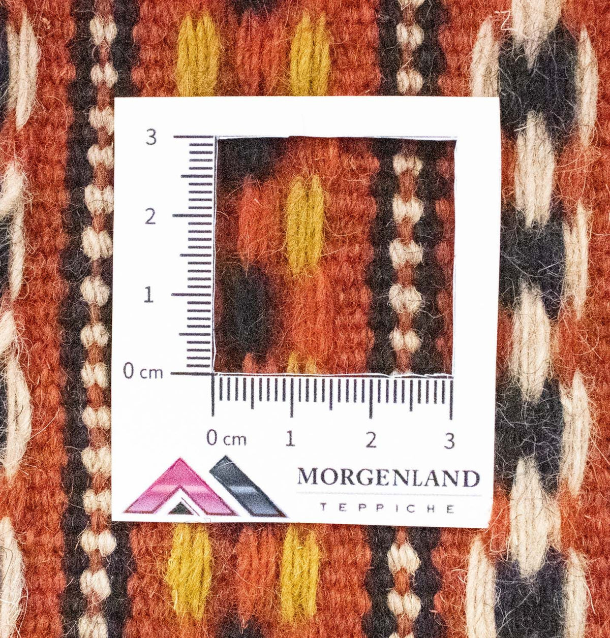 Kelim-tæppe - orientalsk - 244 x 173 cm - orange