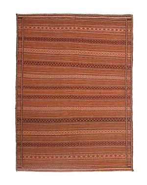 Kelim-tæppe - orientalsk - 223 x 166 cm - brun