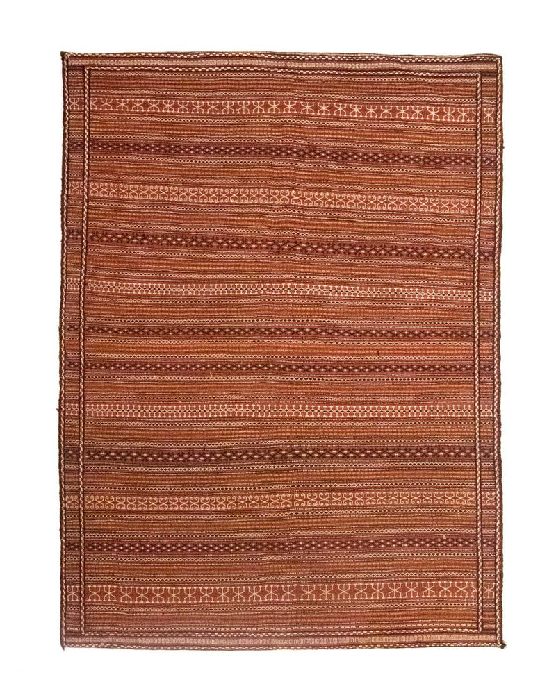 Kelim-tæppe - orientalsk - 223 x 166 cm - brun