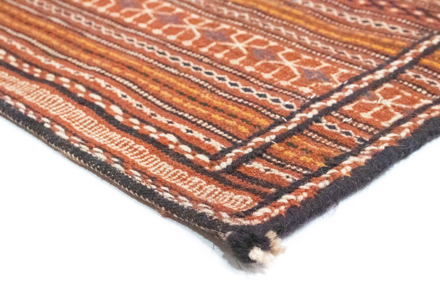 Kelim-tæppe - orientalsk - 223 x 166 cm - brun
