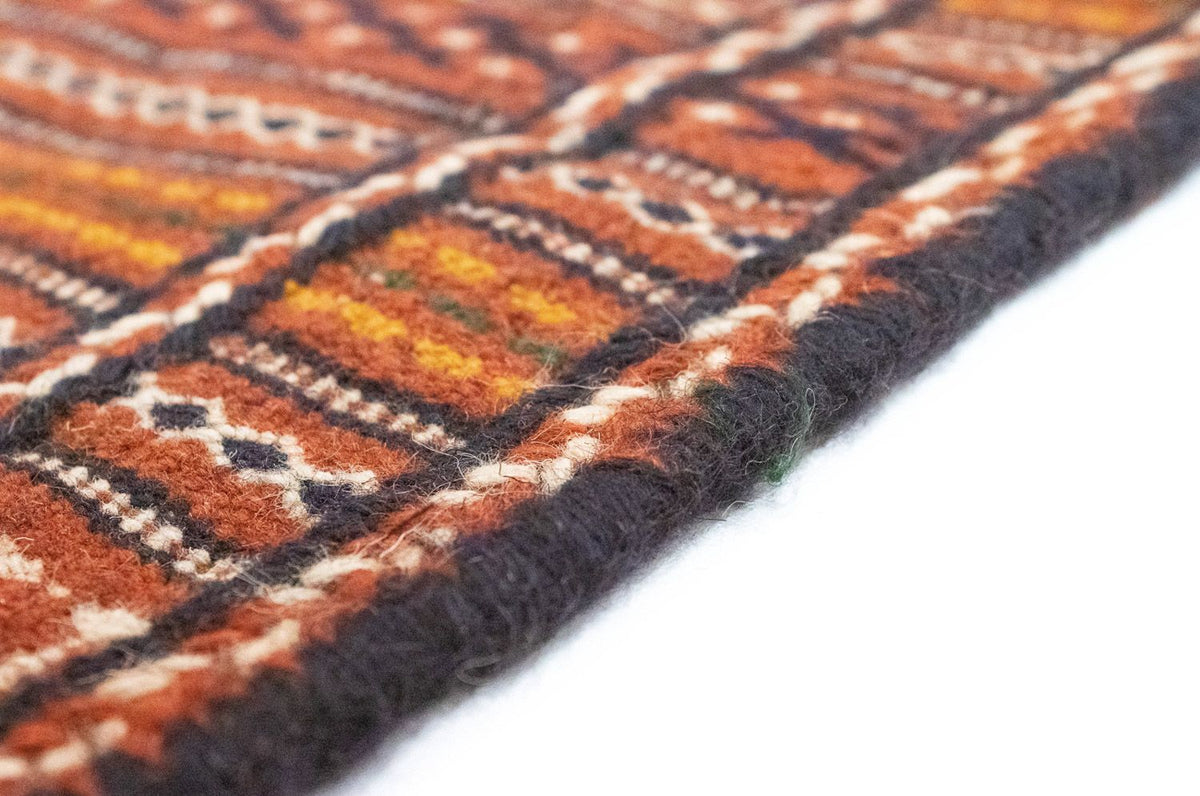 Kelim-tæppe - orientalsk - 223 x 166 cm - brun