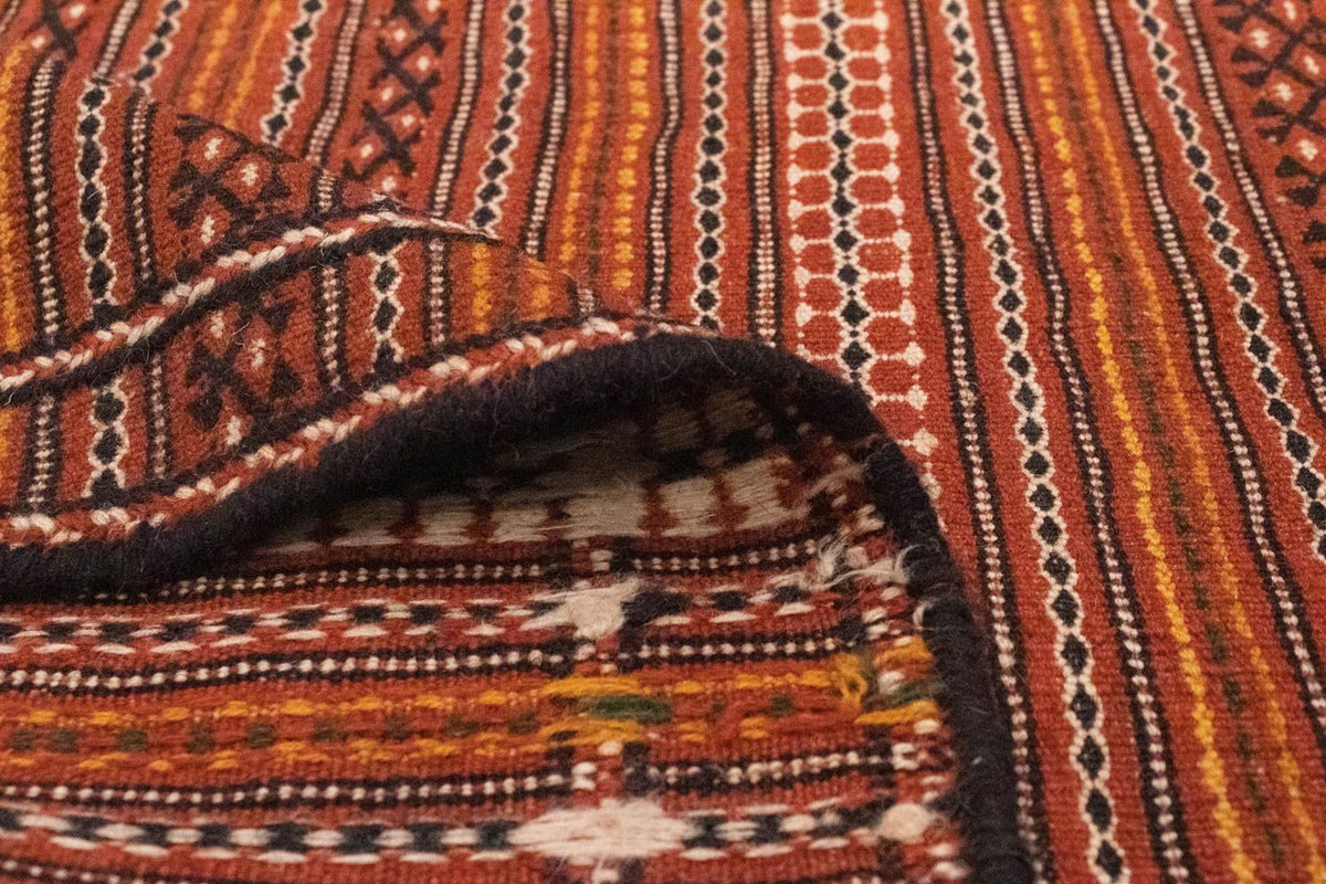 Kelim-tæppe - orientalsk - 223 x 166 cm - brun