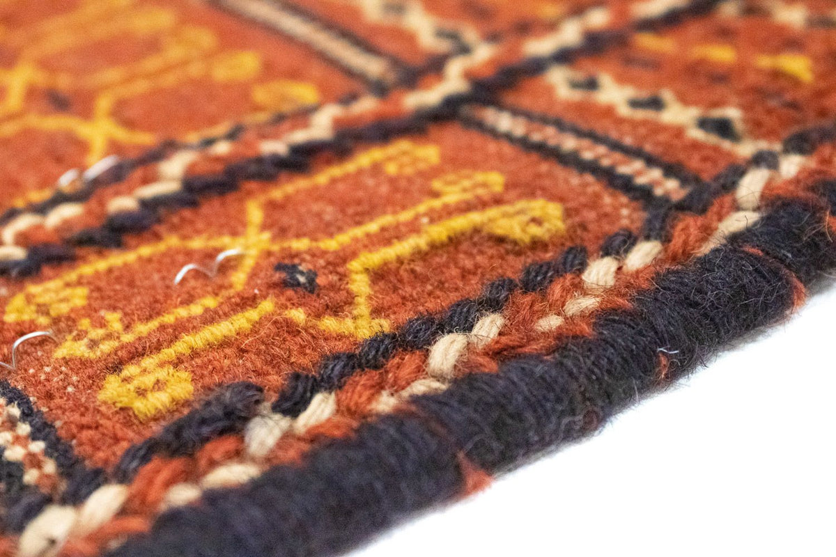 Kelim-tæppe - orientalsk - 232 x 173 cm - orange