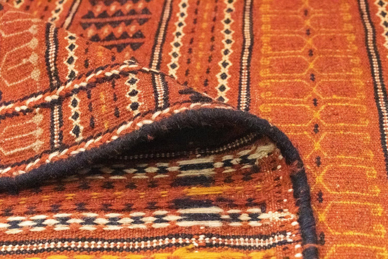 Kelim-tæppe - orientalsk - 232 x 173 cm - orange