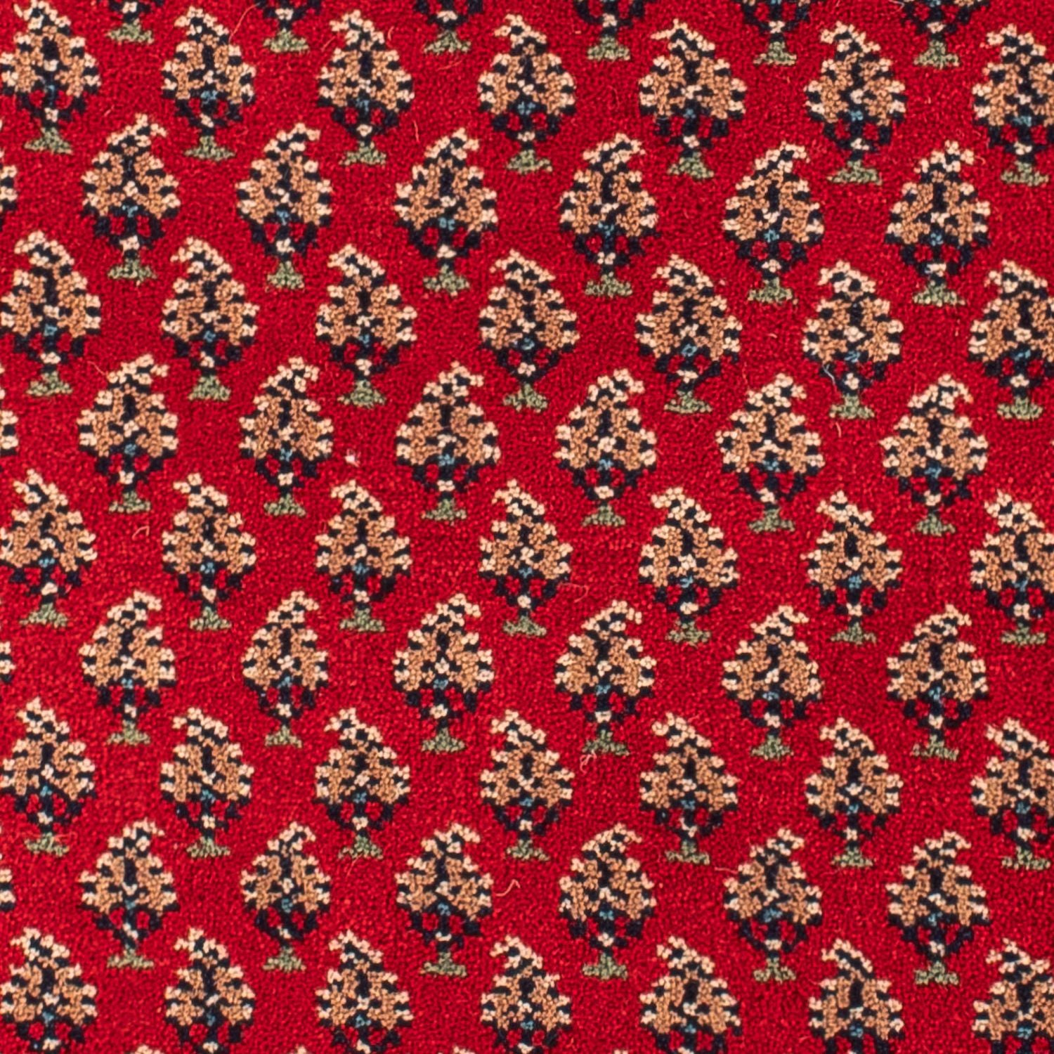 Orientalsk tæppe - Mir - Indus - 90 x 60 cm - mørkerød