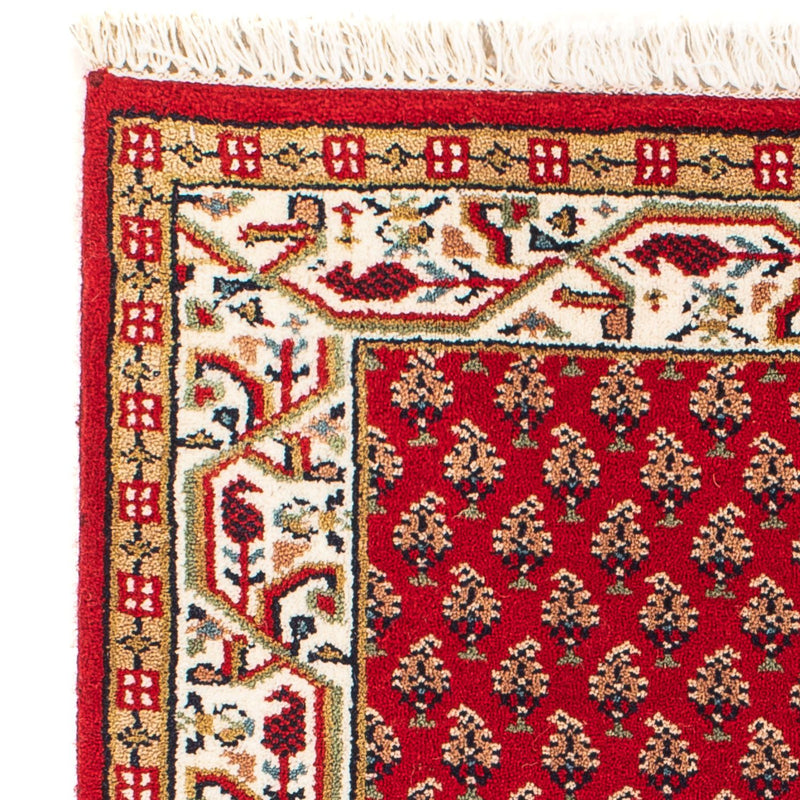 Orientalsk tæppe - Mir - Indus - 90 x 60 cm - mørkerød