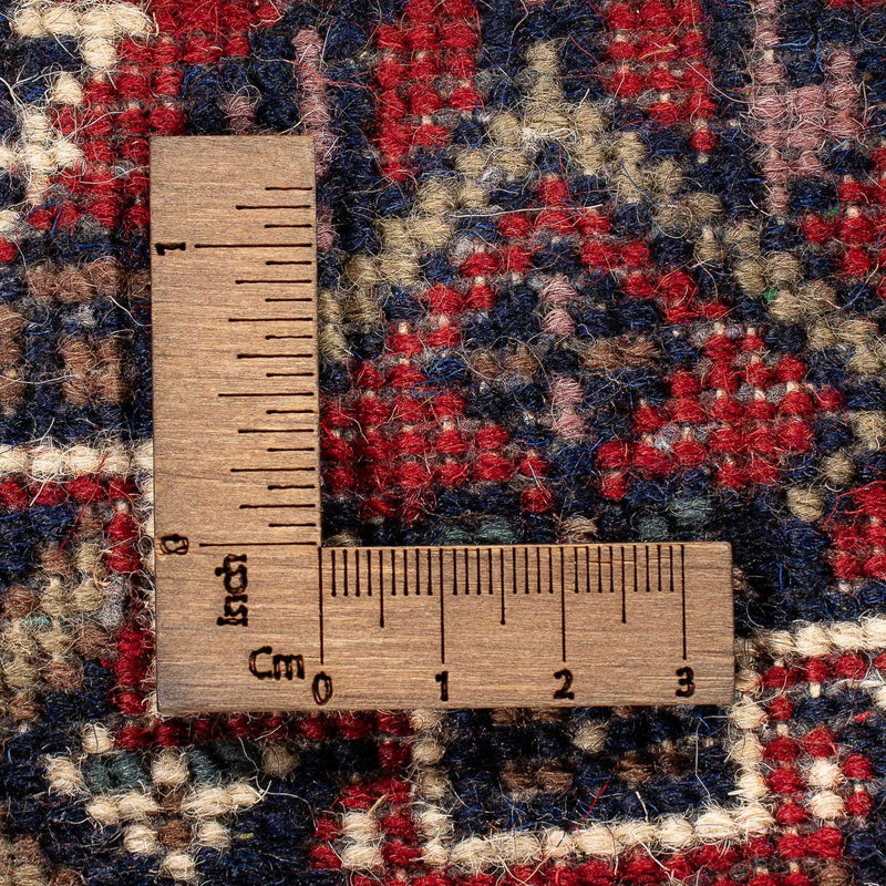 Orientalsk tæppe - Bijar - Indus - 90 x 60 cm - mørkerød