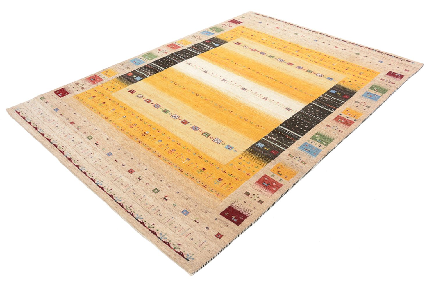 Gabbeh-tæppe - Loribaft Indus - 245 x 173 cm - flerfarvet