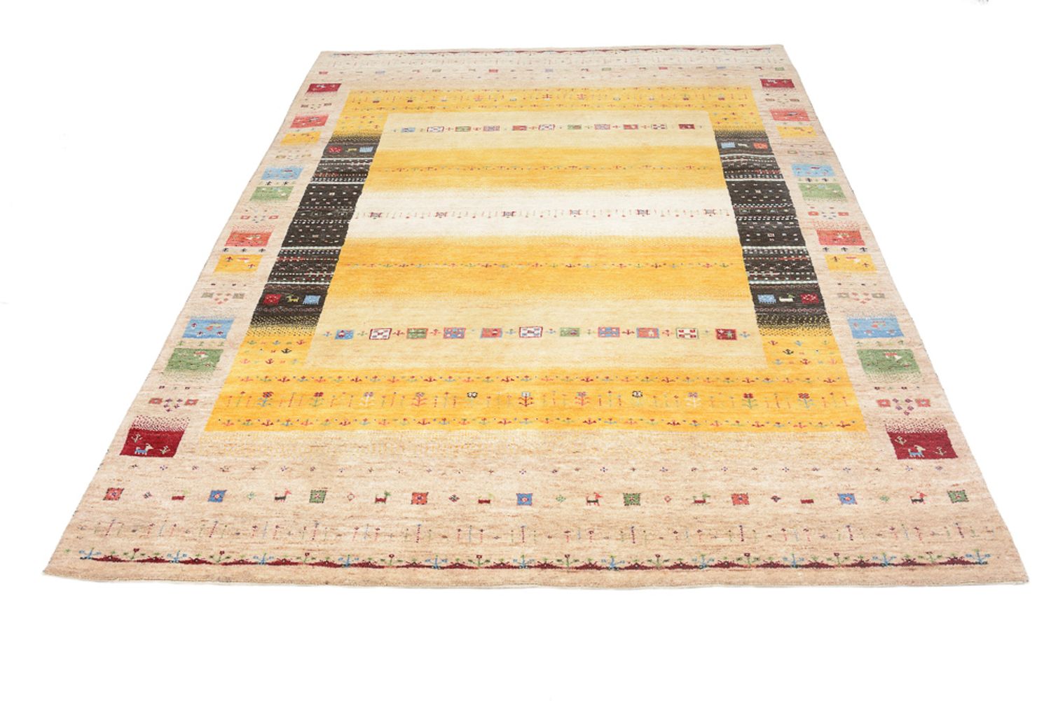 Gabbeh-tæppe - Loribaft Indus - 245 x 173 cm - flerfarvet