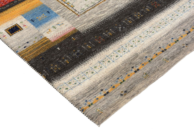 Gabbeh-tæppe - Loribaft Indus - 241 x 174 cm - flerfarvet
