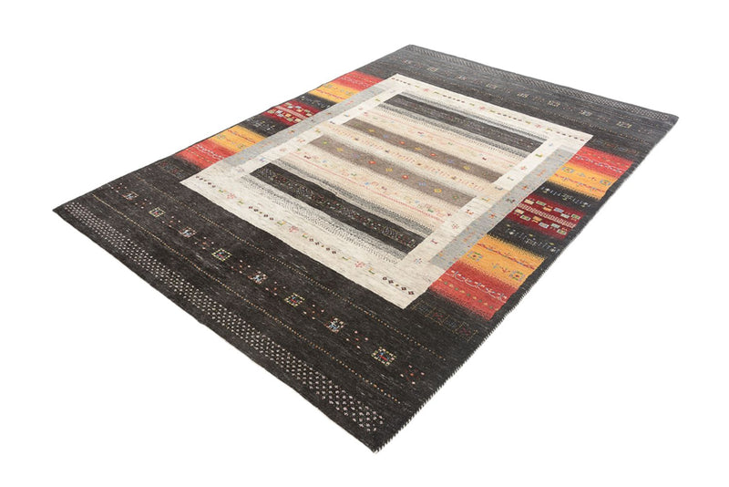 Gabbeh-tæppe - Loribaft Indus - 241 x 175 cm - flerfarvet