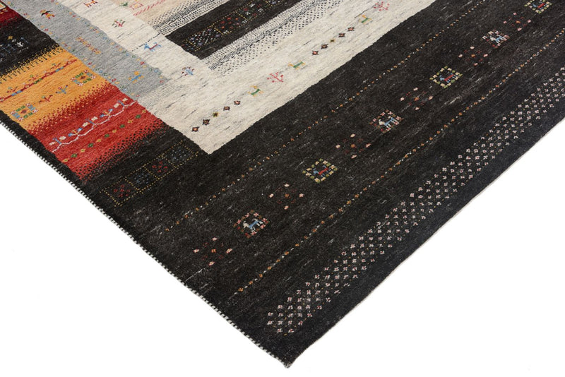 Gabbeh-tæppe - Loribaft Indus - 241 x 175 cm - flerfarvet