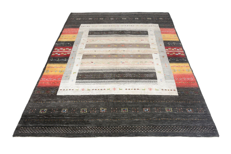 Gabbeh-tæppe - Loribaft Indus - 241 x 175 cm - flerfarvet