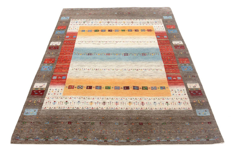 Gabbeh-tæppe - Loribaft Indus - 203 x 146 cm - flerfarvet