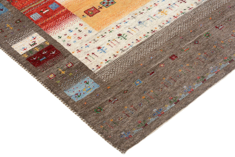 Gabbeh-tæppe - Loribaft Indus - 203 x 146 cm - flerfarvet