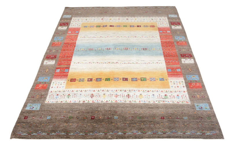 Gabbeh-tæppe - Loribaft Indus - 203 x 146 cm - flerfarvet