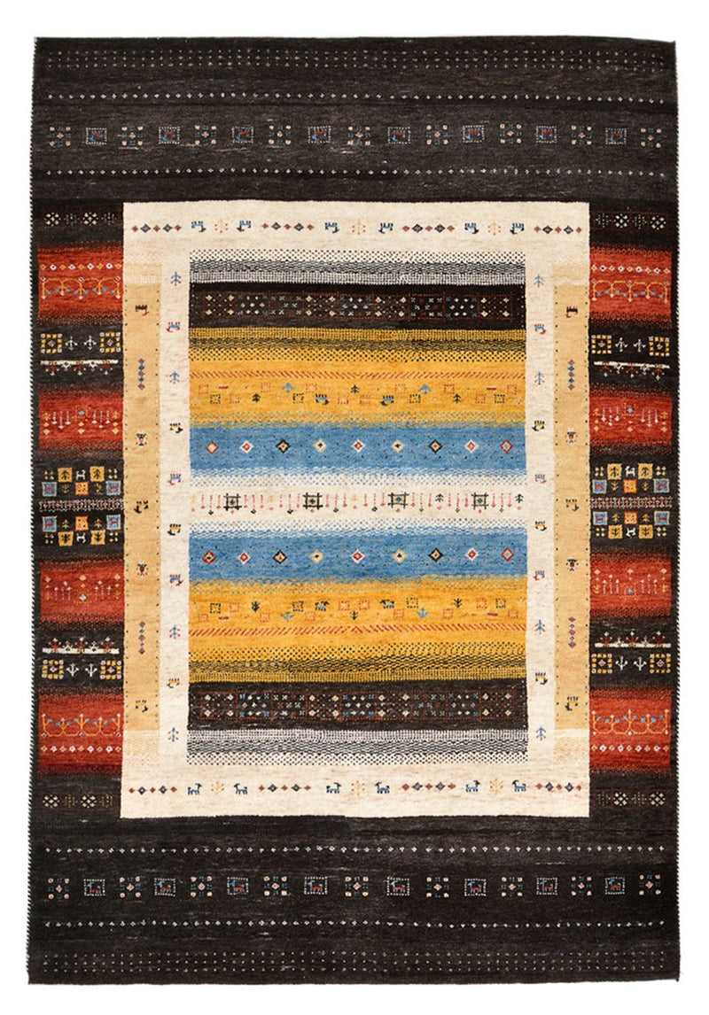 Gabbeh-tæppe - Loribaft Indus - 212 x 143 cm - flerfarvet