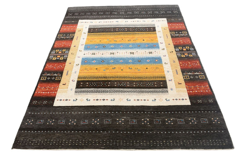 Gabbeh-tæppe - Loribaft Indus - 212 x 143 cm - flerfarvet