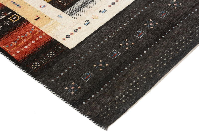 Gabbeh-tæppe - Loribaft Indus - 212 x 143 cm - flerfarvet