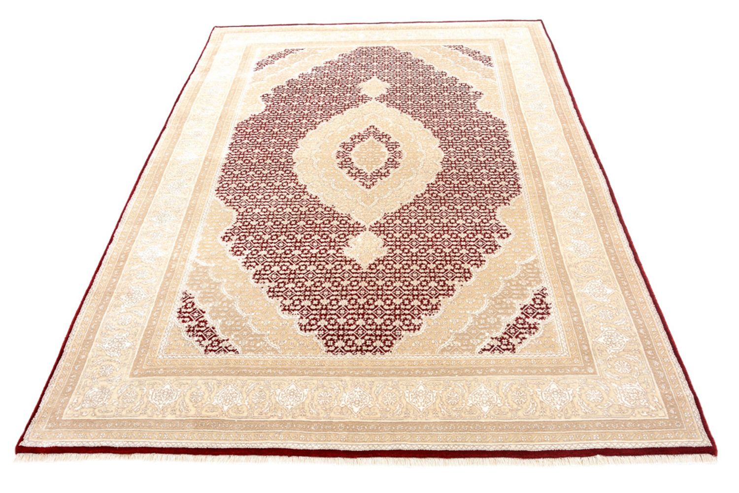 Orientalsk tæppe - Tabriz - 243 x 167 cm - creme