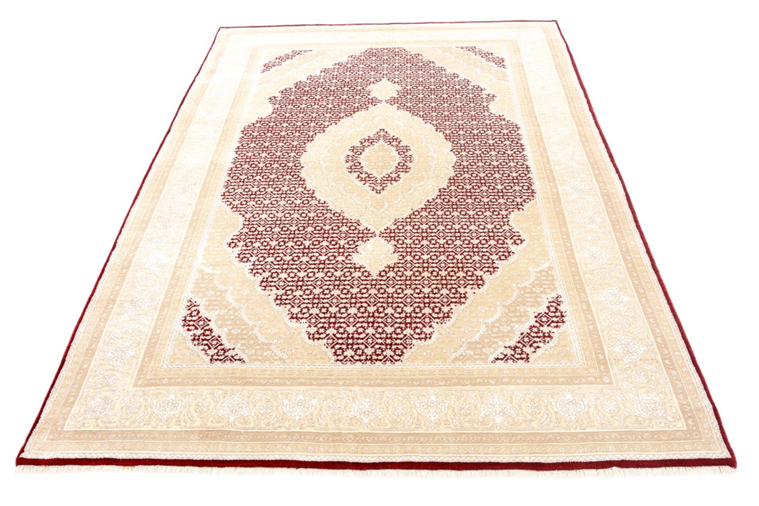 Orientalsk tæppe - Tabriz - 243 x 167 cm - creme
