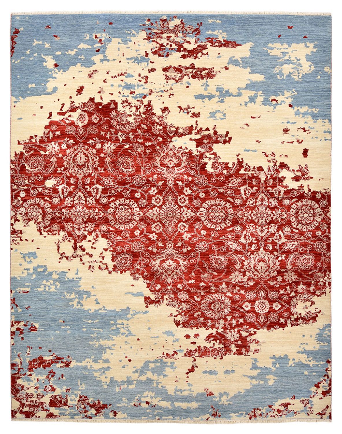 Designer tæppe - 303 x 246 cm - flerfarvet