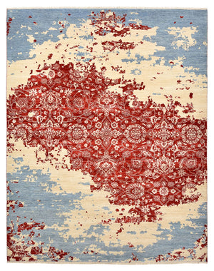 Designer tæppe - 303 x 246 cm - flerfarvet
