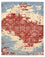 Designer tæppe - 303 x 246 cm - flerfarvet