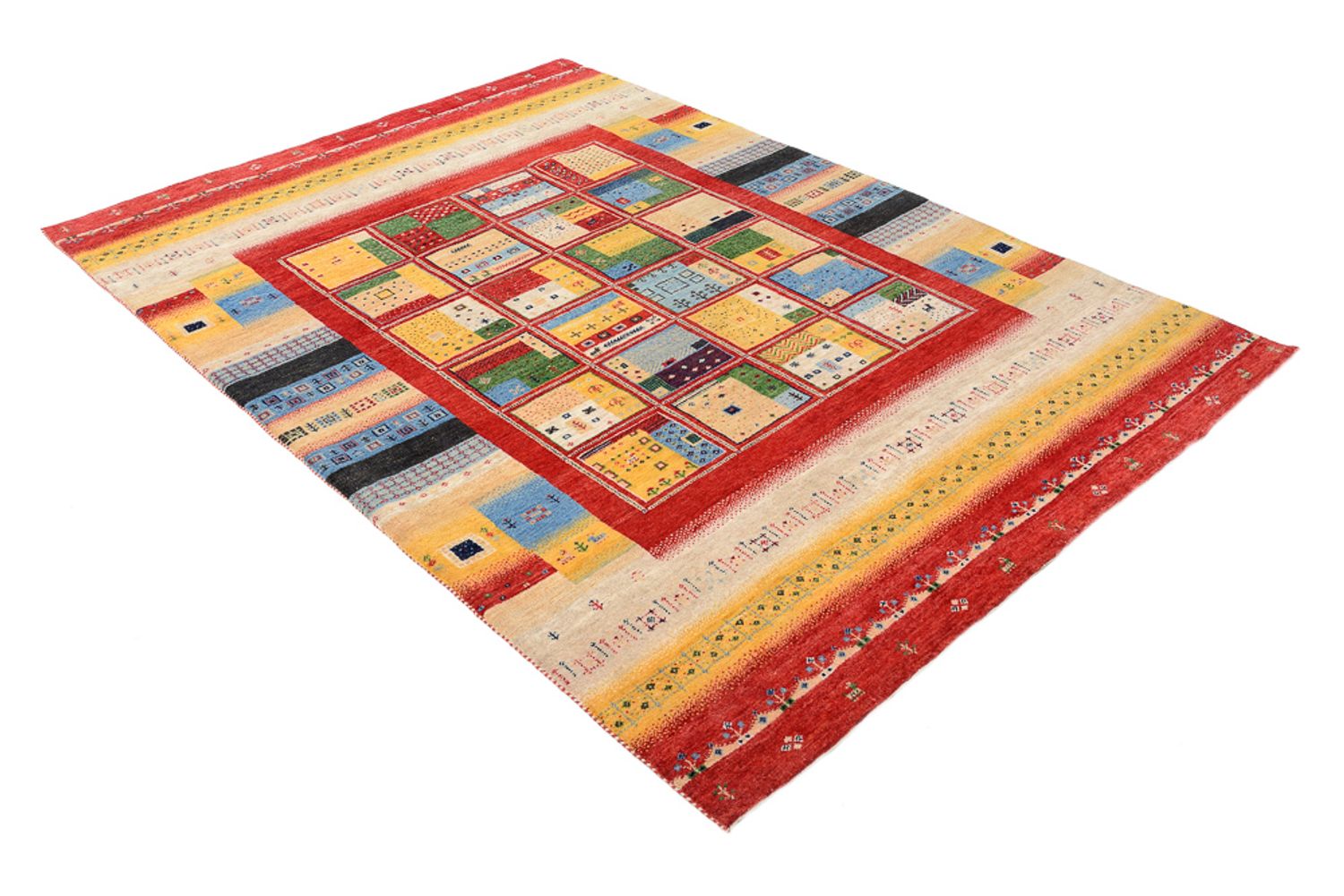 Gabbeh-tæppe - Loribaft Indus - 236 x 169 cm - flerfarvet