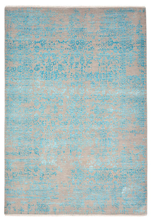 Designer tæppe - 247 x 170 cm - turkis