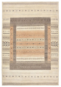 Gabbeh-tæppe - Loribaft Indus - 299 x 205 cm - mørk beige