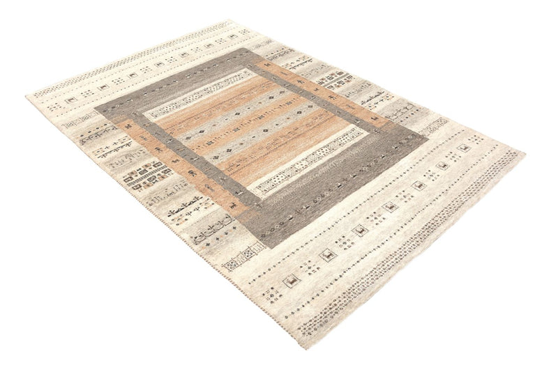 Gabbeh-tæppe - Loribaft Indus - 299 x 205 cm - mørk beige