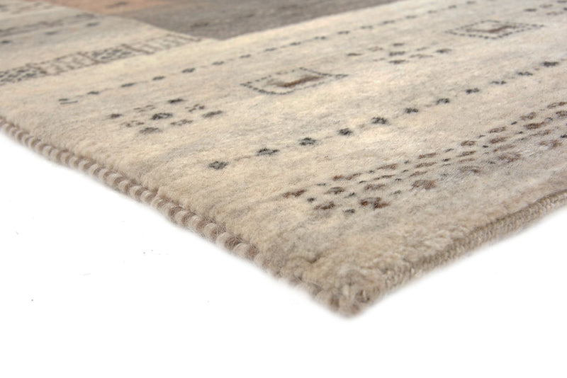 Gabbeh-tæppe - Loribaft Indus - 302 x 248 cm - mørk beige