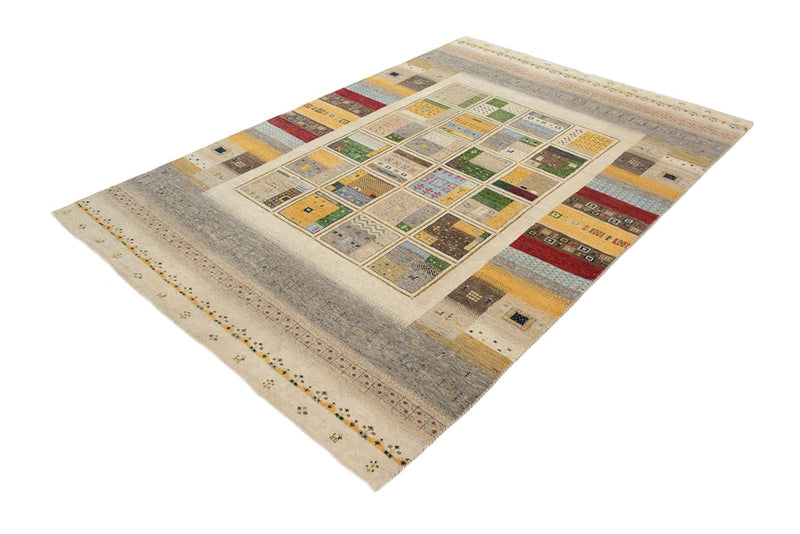Gabbeh-tæppe - Loribaft Indus - 241 x 174 cm - flerfarvet