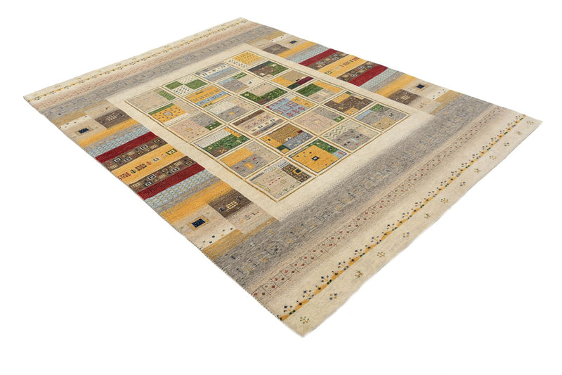 Gabbeh-tæppe - Loribaft Indus - 241 x 174 cm - flerfarvet