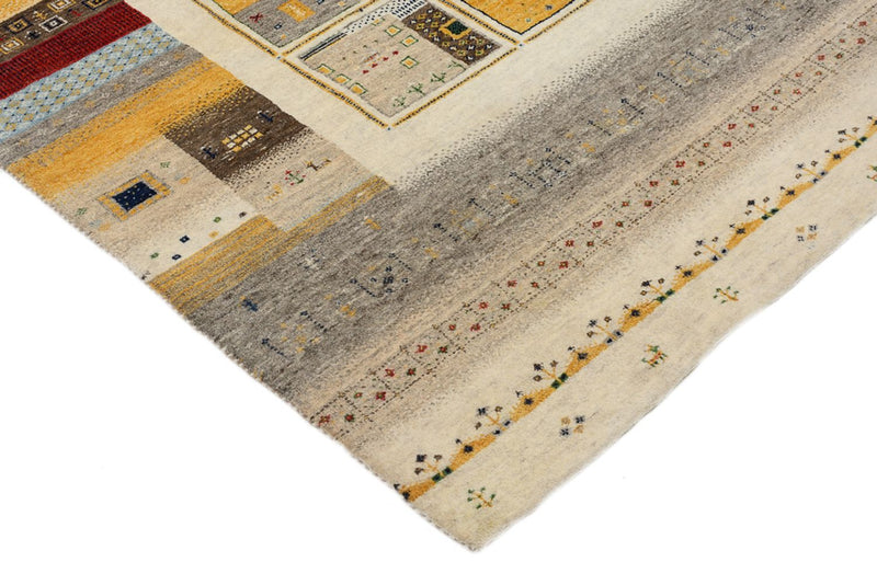 Gabbeh-tæppe - Loribaft Indus - 241 x 174 cm - flerfarvet