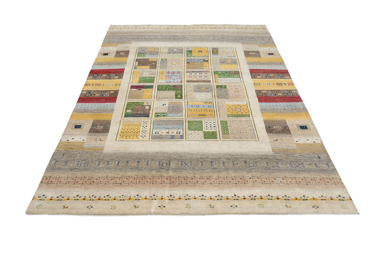 Gabbeh-tæppe - Loribaft Indus - 241 x 174 cm - flerfarvet