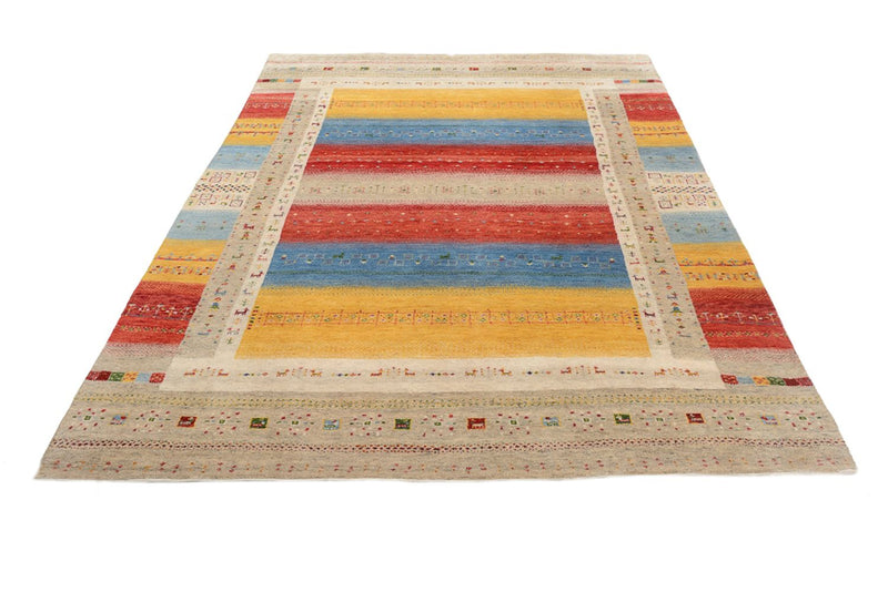 Gabbeh-tæppe - Loribaft Indus - 236 x 173 cm - flerfarvet