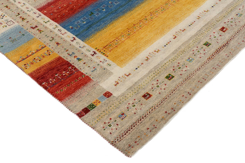 Gabbeh-tæppe - Loribaft Indus - 236 x 173 cm - flerfarvet