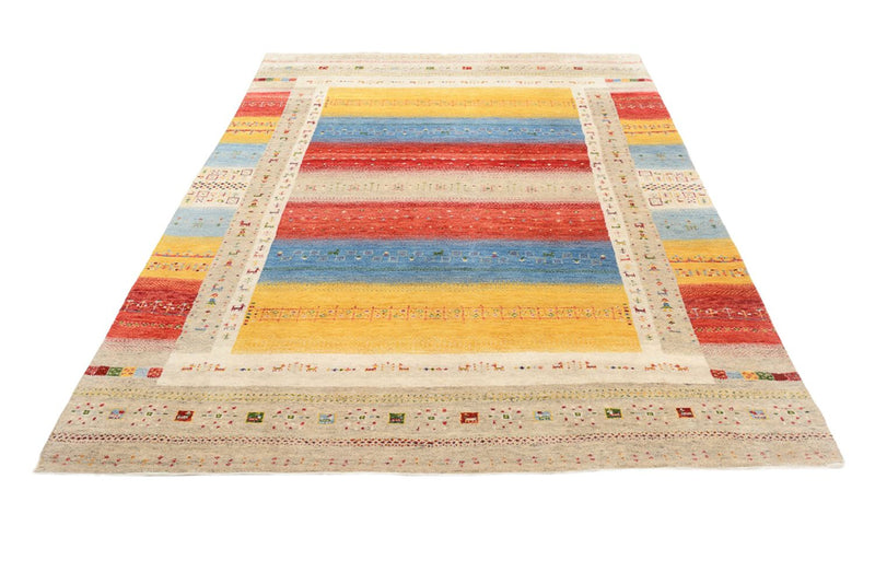 Gabbeh-tæppe - Loribaft Indus - 236 x 173 cm - flerfarvet