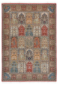 Orientalsk tæppe - Ghom - Indus - 242 x 172 cm - mørk beige