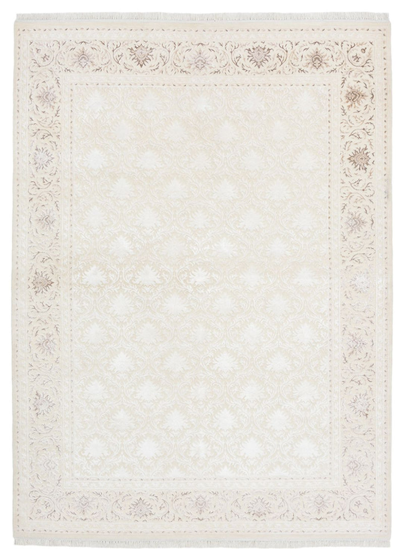 Orientalsk tæppe - 240 x 176 cm - hvid