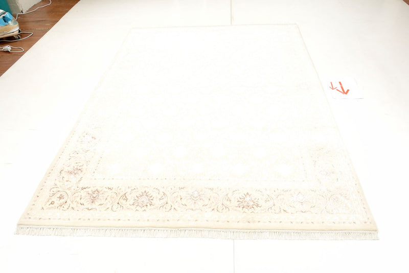 Orientalsk tæppe - 240 x 176 cm - hvid