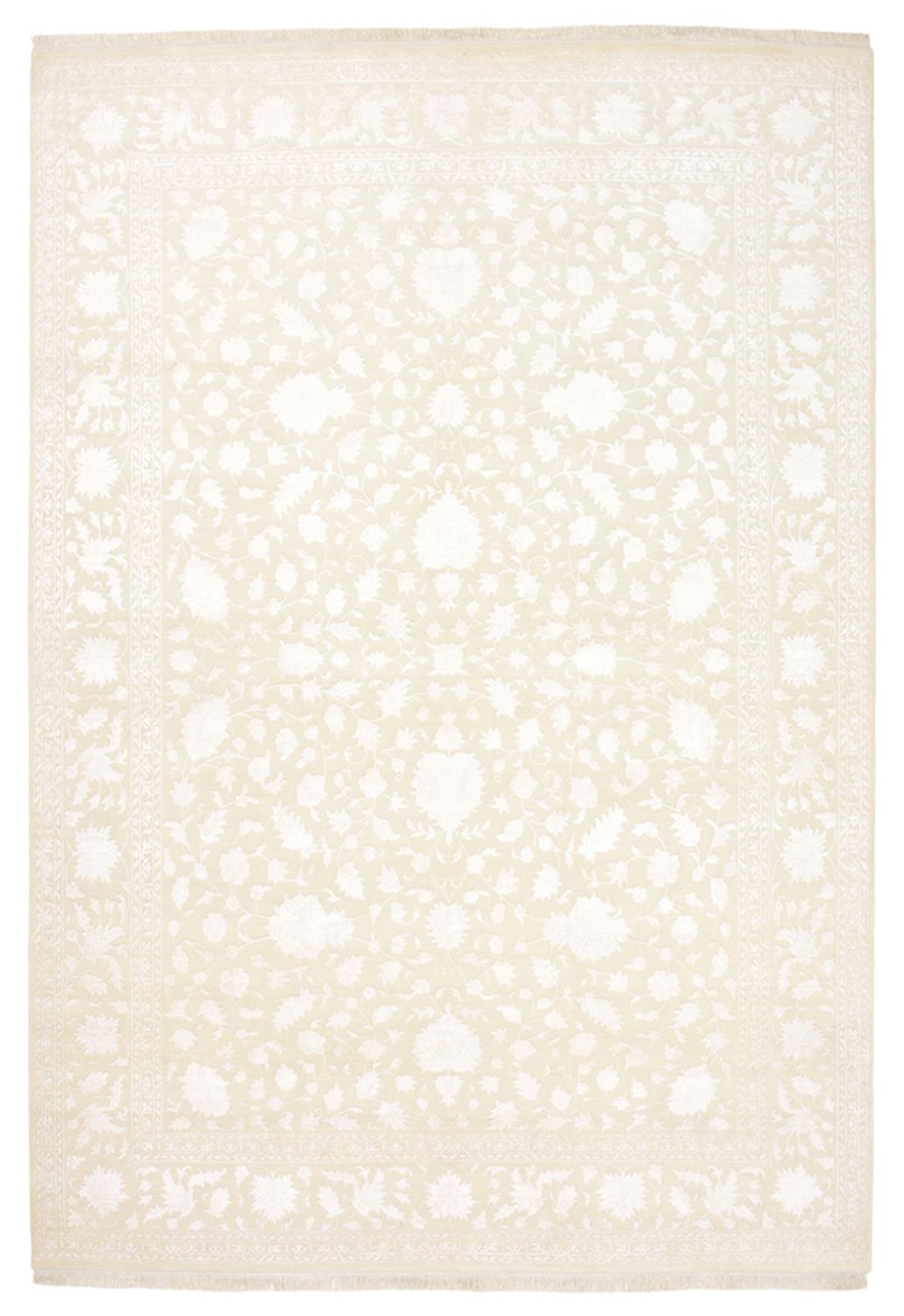 Orientalsk tæppe - 350 x 242 cm - hvid