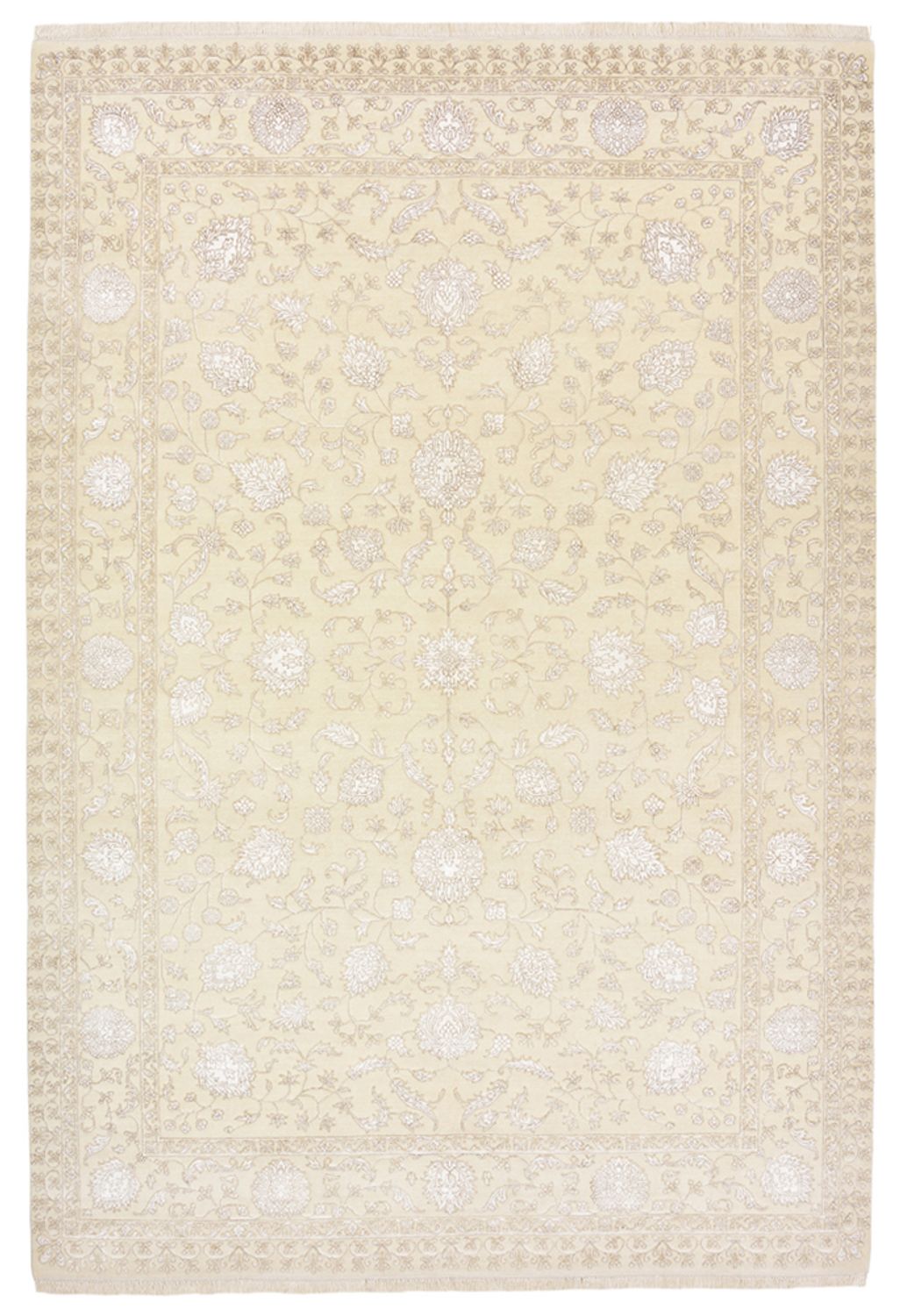 Orientalsk tæppe - 302 x 208 cm - creme