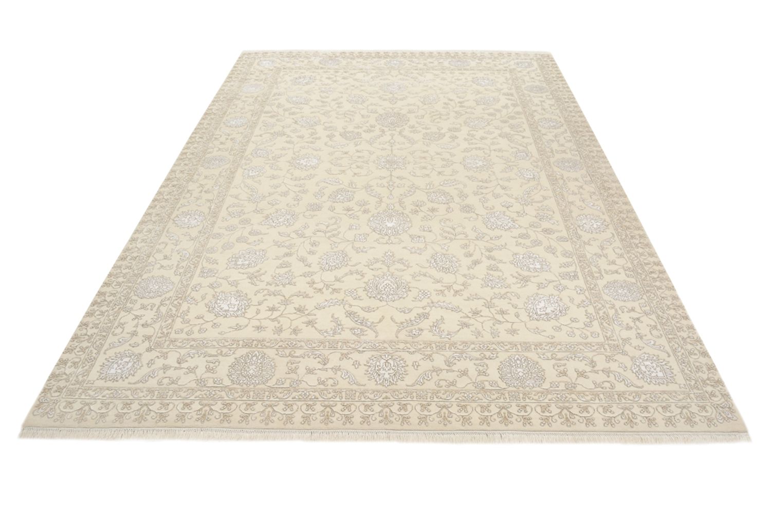 Orientalsk tæppe - 302 x 208 cm - creme
