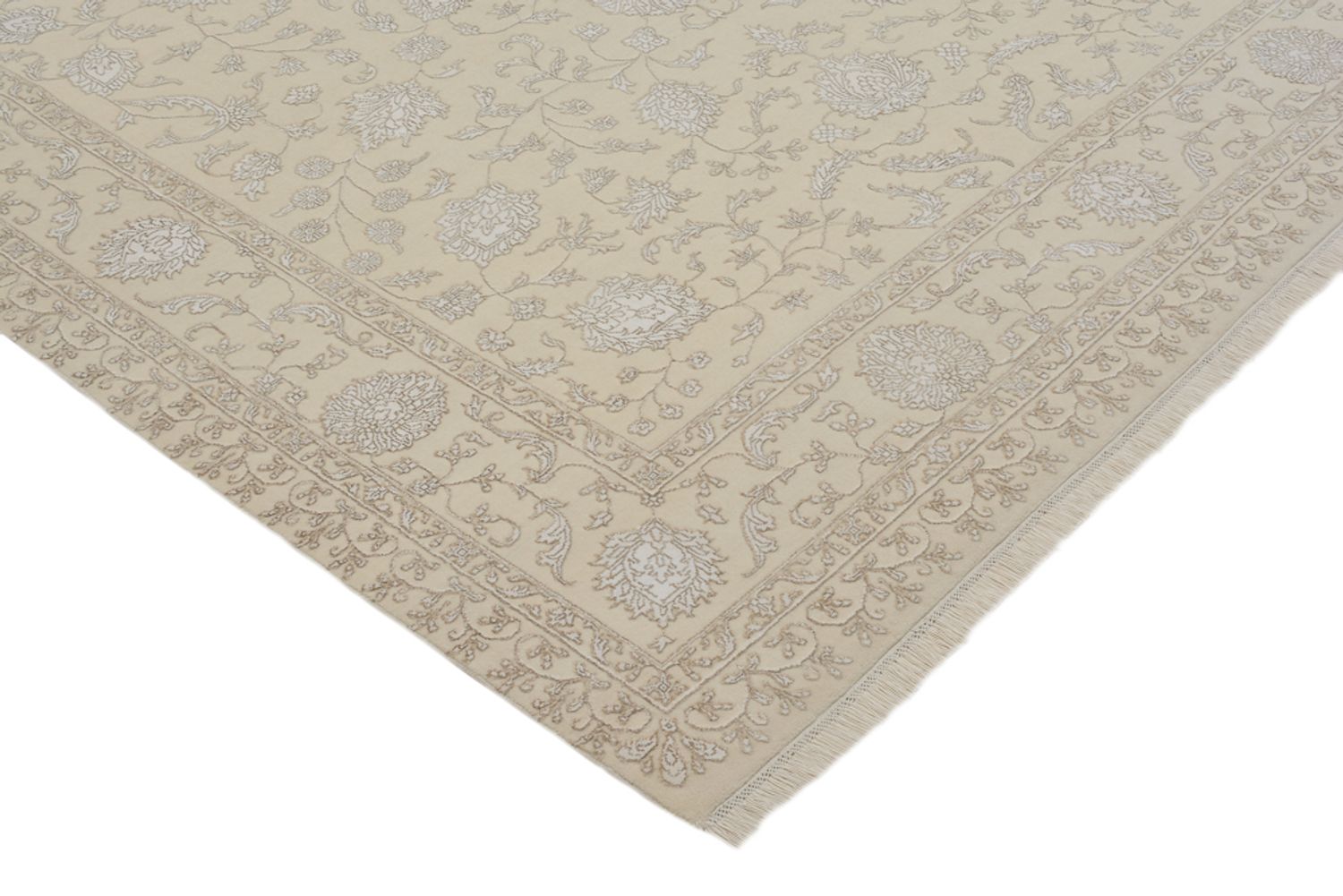 Orientalsk tæppe - 302 x 208 cm - creme