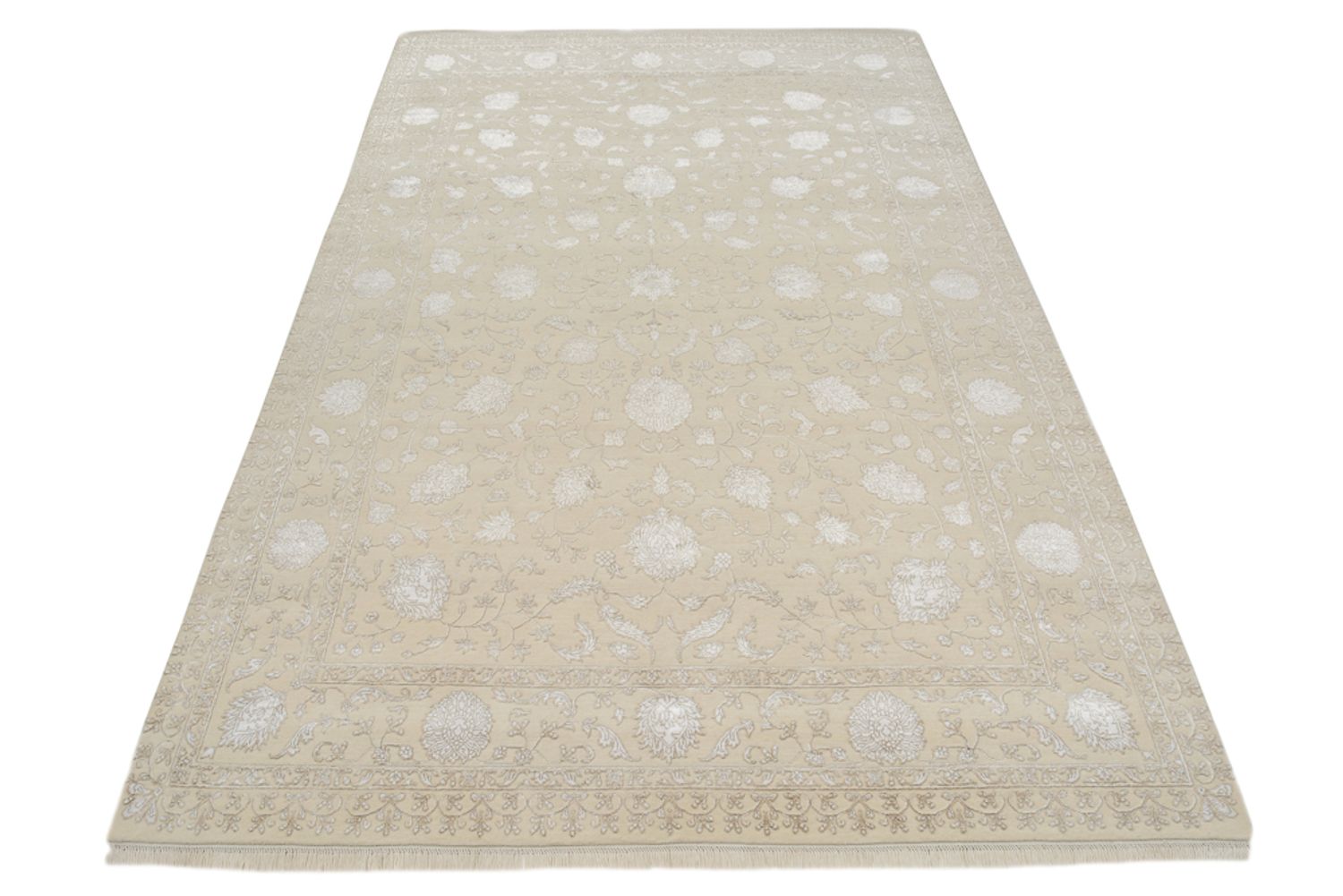 Orientalsk tæppe - 302 x 208 cm - creme